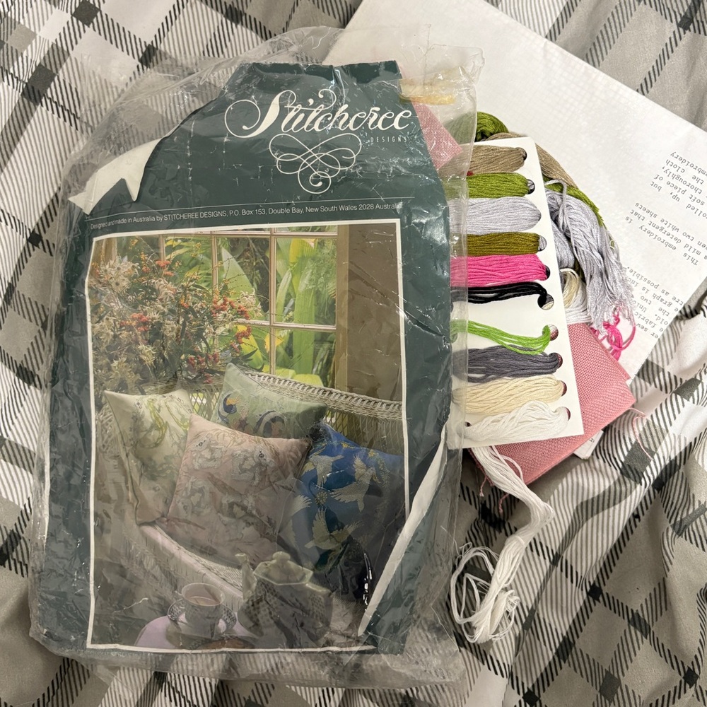 Stitcheree Designs Koala Cushion Cross Stitch Kit with Threads and Fabric